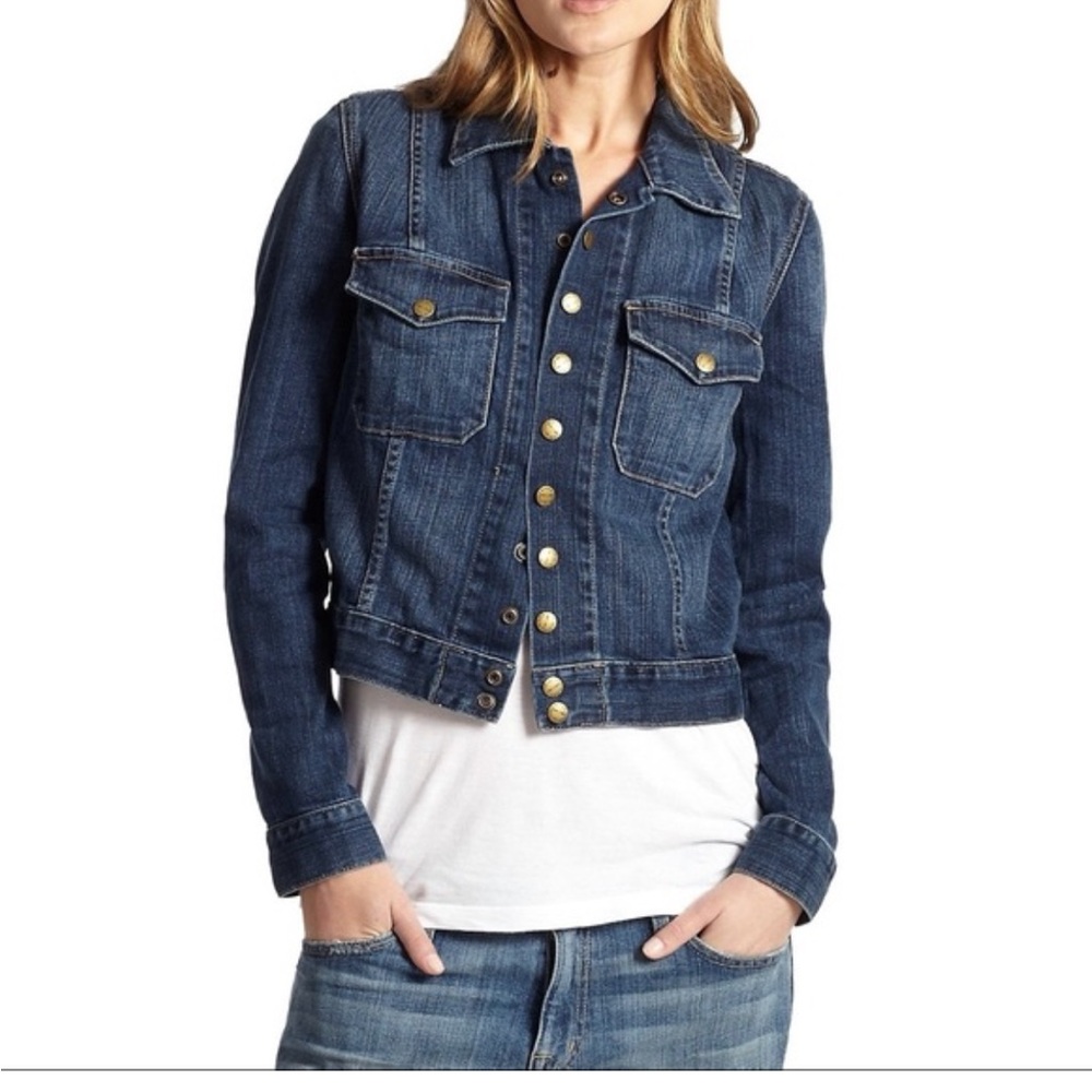 Current Elliott The Snap Collared Medium Wash Den… - image 6